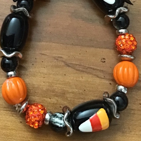 New Stunning Fall Stone and Silver Bracelet in silver, Orange, Brown& Bl… - Picture 3 of 3